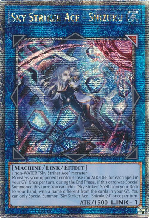 Sky Striker Ace - Shizuku (Alternate Art) (Quarter Century Secret Rare) [RA03-EN043] Quarter Century Secret Rare | Mega City Incorporated