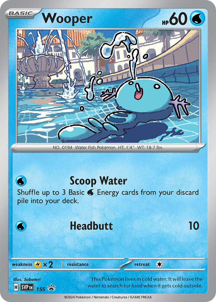 Wooper (155) [Scarlet & Violet: Black Star Promos] | Mega City Incorporated