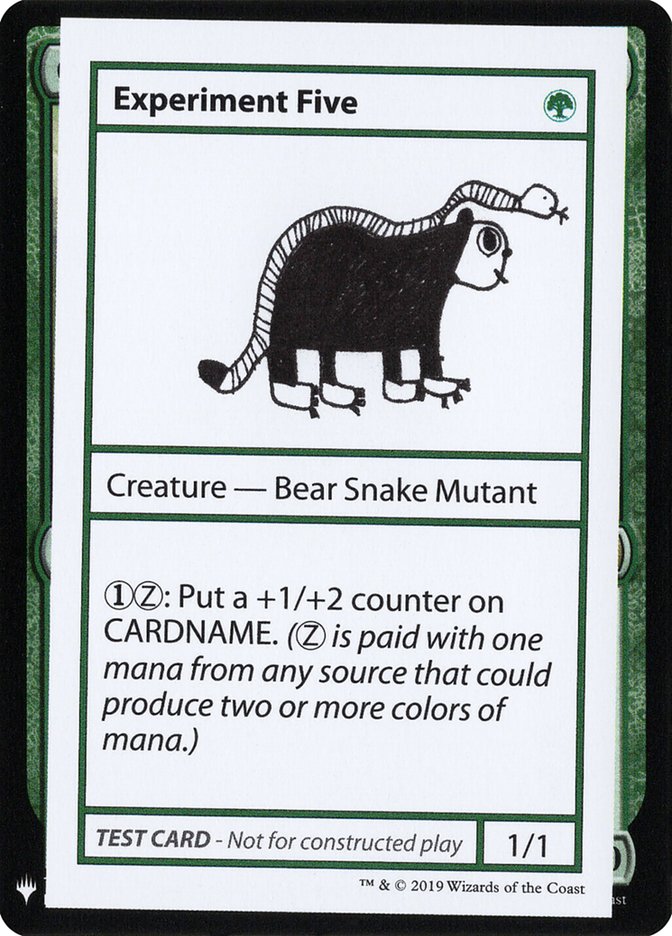 Experiment Five [Mystery Booster Playtest Cards] | Mega City Incorporated