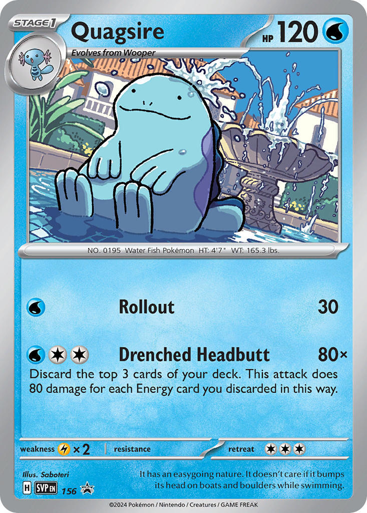 Quagsire (156) [Scarlet & Violet: Black Star Promos] | Mega City Incorporated