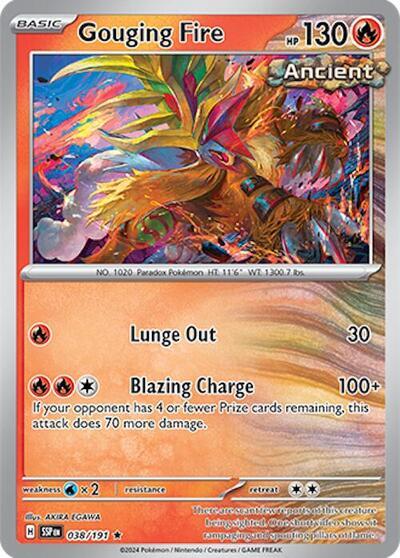 Gouging Fire (038/191) (Deck Exclusives) [Scarlet & Violet: Surging Sparks] | Mega City Incorporated