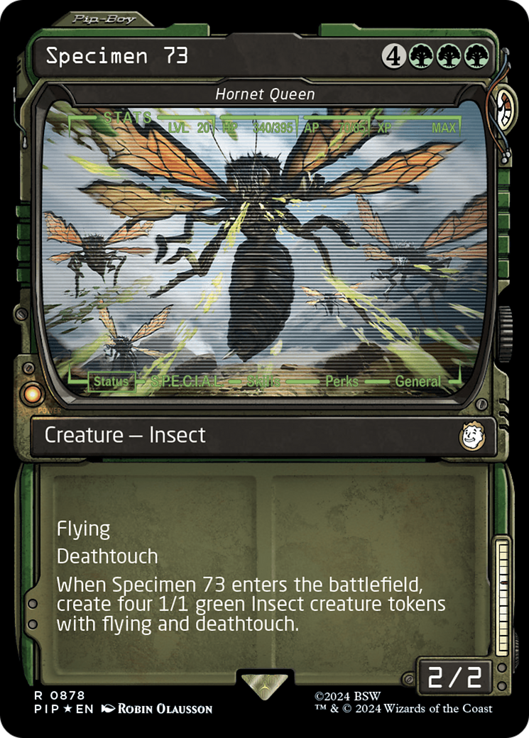 Specimen 73 - Hornet Queen (Showcase) (Surge Foil) [Fallout] | Mega City Incorporated