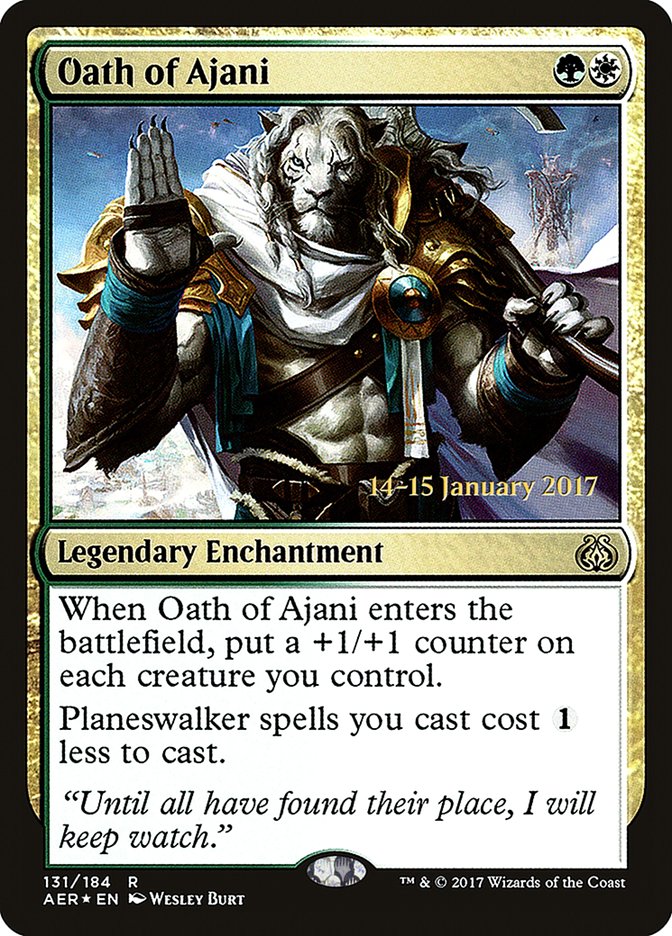 Oath of Ajani [Aether Revolt Prerelease Promos] | Mega City Incorporated