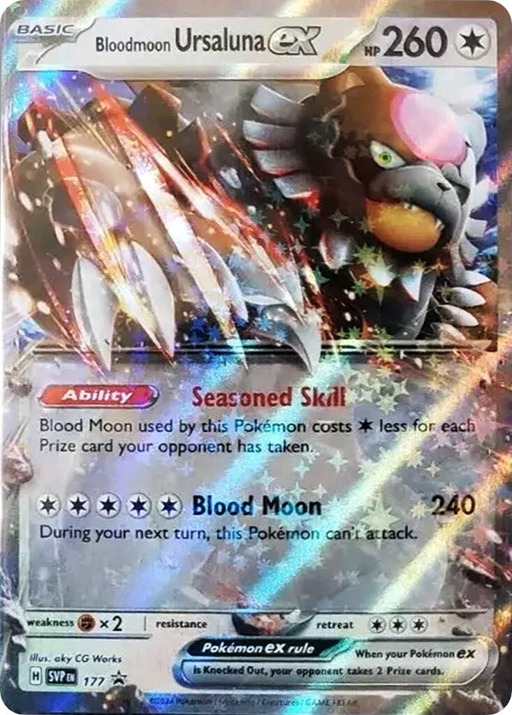 Bloodmoon Ursaluna ex (177) [Scarlet & Violet: Black Star Promos] | Mega City Incorporated