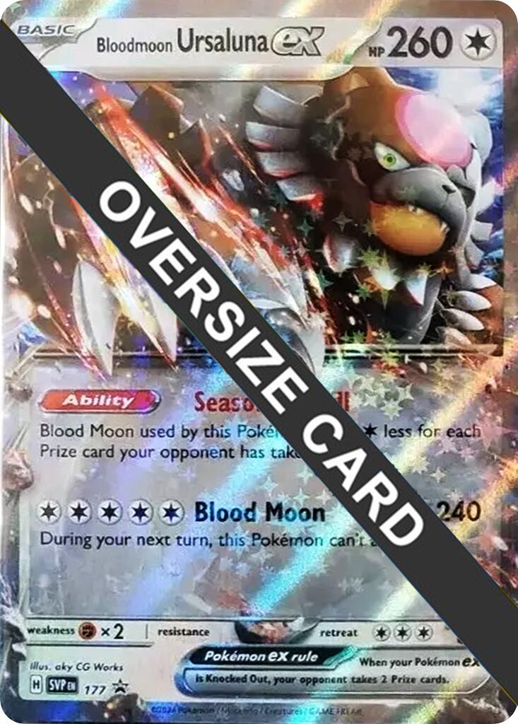 Bloodmoon Ursaluna ex (177) (Jumbo Card) [Scarlet & Violet: Black Star Promos] | Mega City Incorporated