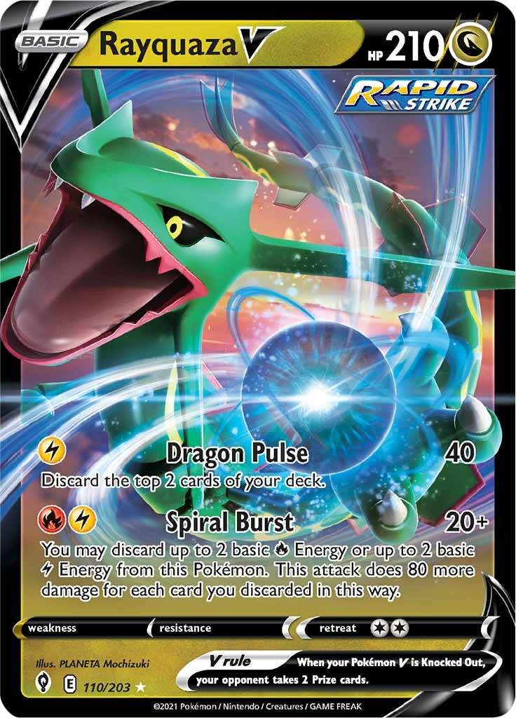 Rayquaza V (110/203) [Sword & Shield: Evolving Skies] | Mega City Incorporated