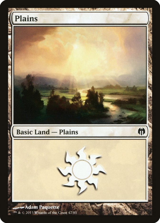 Plains (42) [Duel Decks: Heroes vs. Monsters] | Mega City Incorporated