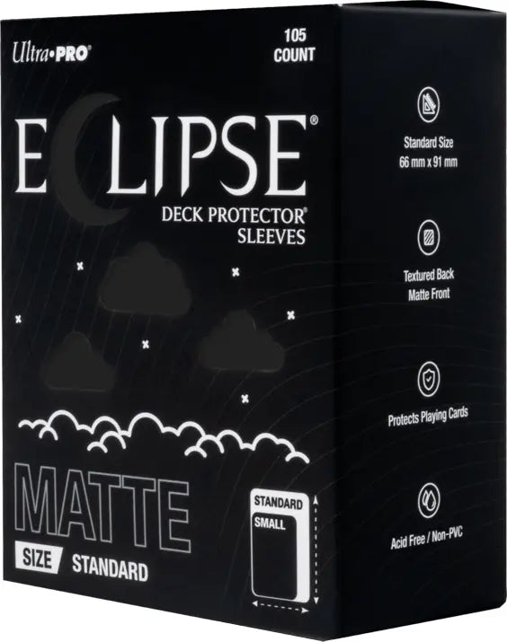 Ultra PRO Sleeves Enhanced Eclipse MATTE Jet Black | Mega City Incorporated