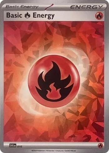 Basic Fire Energy (010) (Cracked Ice Holo) [Scarlet & Violet: Stellar Crown] | Mega City Incorporated