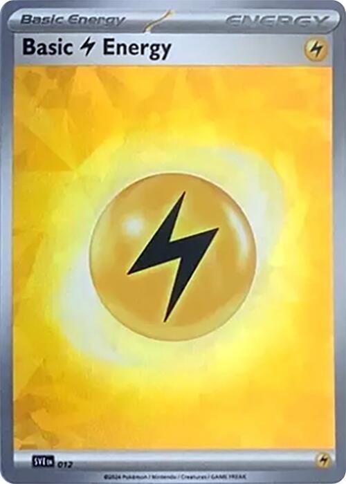 Basic Lightning Energy (012) (Cracked Ice Holo) [Scarlet & Violet: Stellar Crown] | Mega City Incorporated