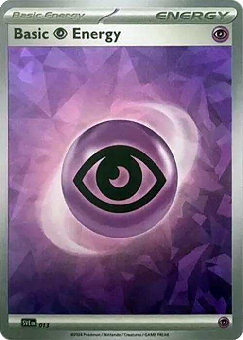 Basic Psychic Energy (013) (Cracked Ice Holo) [Scarlet & Violet: Stellar Crown] | Mega City Incorporated