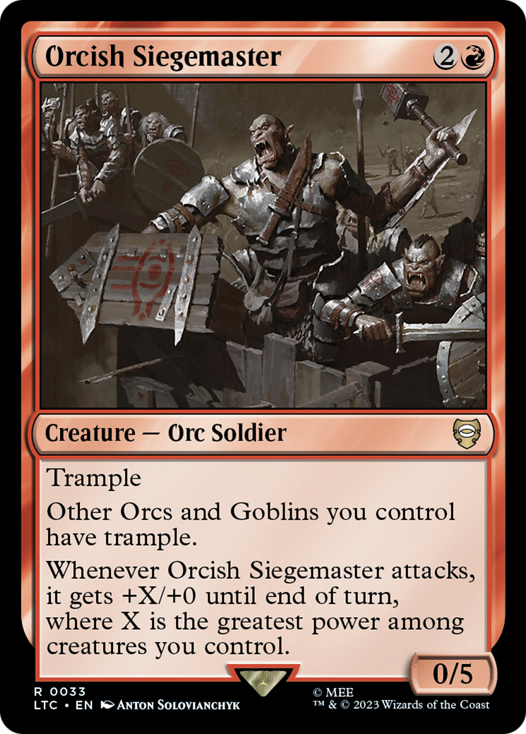 Orcish Siegemaster [The Lord of the Rings: Tales of Middle-Earth Commander] | Mega City Incorporated