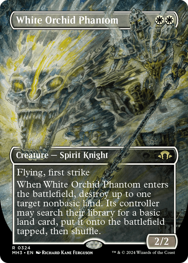 White Orchid Phantom (Borderless) [Modern Horizons 3] | Mega City Incorporated