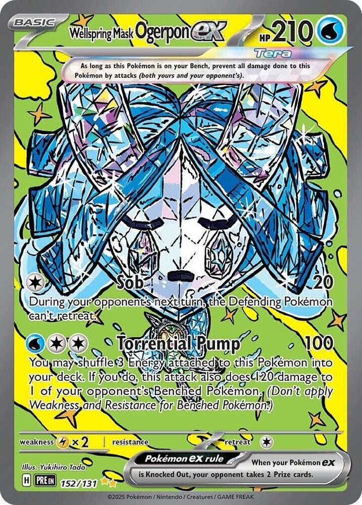 Wellspring Mask Ogerpon ex (152/131) [Scarlet & Violet: Prismatic Evolutions] | Mega City Incorporated