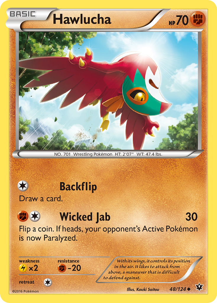 Hawlucha (48/124) [XY: Fates Collide] | Mega City Incorporated