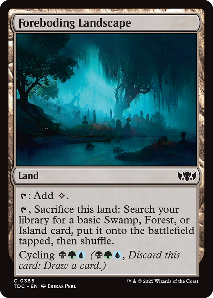Foreboding Landscape [Tarkir: Dragonstorm Commander] | Mega City Incorporated