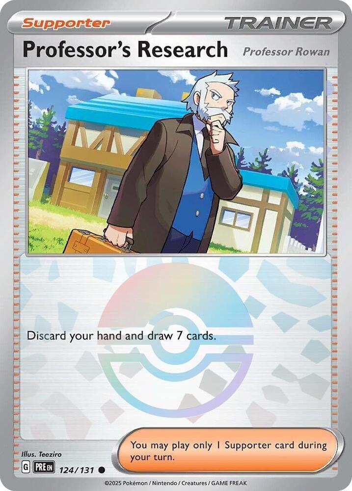 Professor's Research (124/131) [Professor Rowan] (Poke Ball Pattern) [Scarlet & Violet: Prismatic Evolutions] | Mega City Incorporated