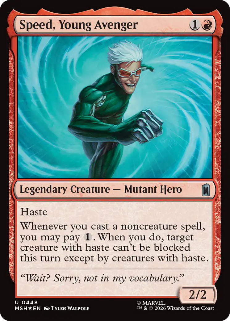 Speed, Young Avenger (Surge Foil) [Marvel Super Heroes] | Mega City Incorporated