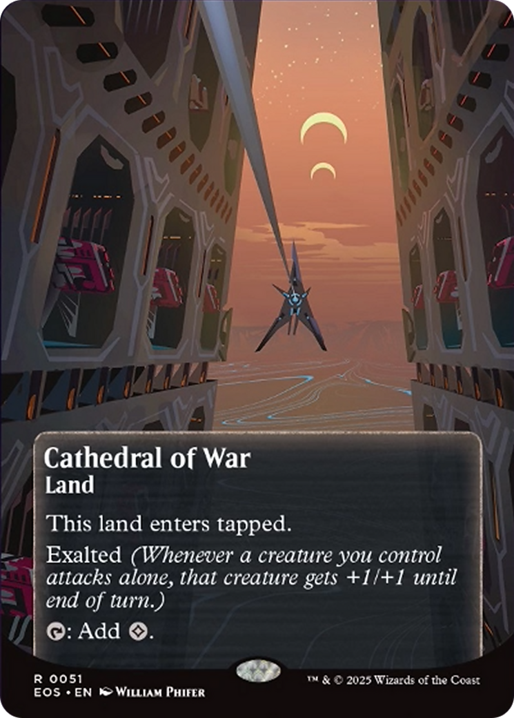 Cathedral of War (0051) (Borderless) [Edge of Eternities: Stellar Sights] | Mega City Incorporated