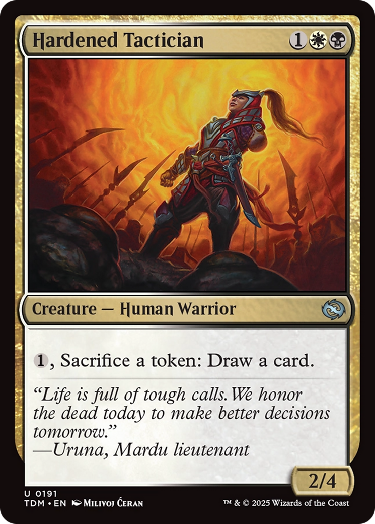 Hardened Tactician [Tarkir: Dragonstorm] | Mega City Incorporated