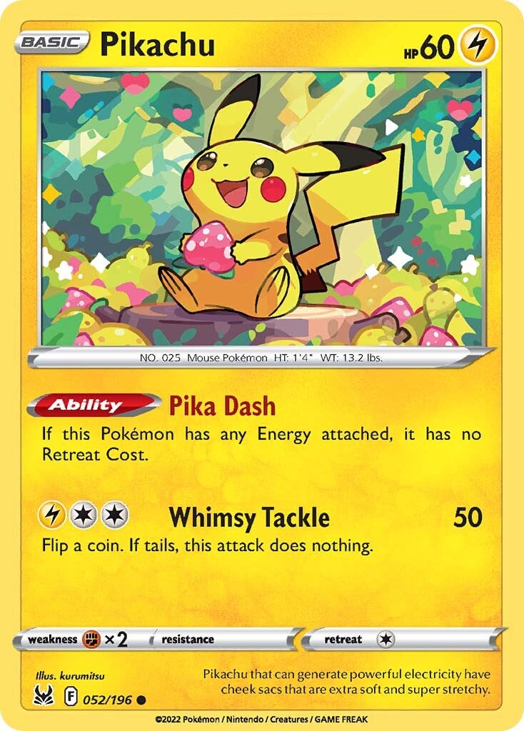 Pikachu (052/196) [Sword & Shield: Lost Origin] | Mega City Incorporated