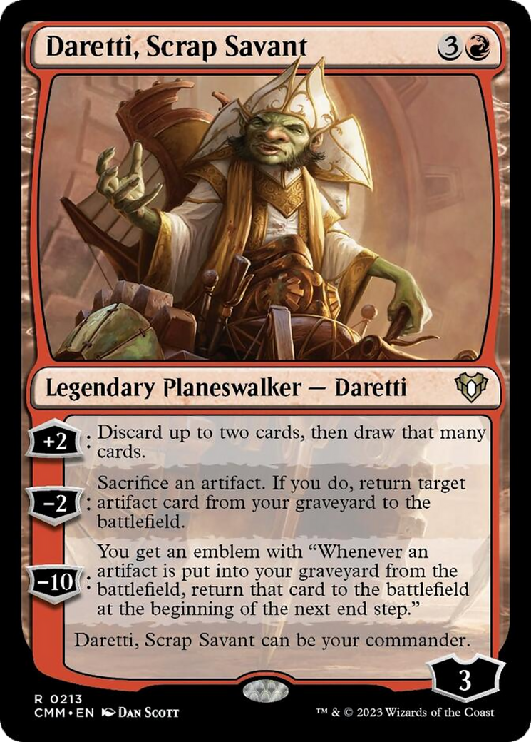 Daretti, Scrap Savant [Commander Masters] | Mega City Incorporated