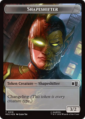 Shapeshifter (018) // Villain (025) Double-Sided Token (Surge Foil) [Marvel Super Heroes Commander Tokens] | Mega City Incorporated