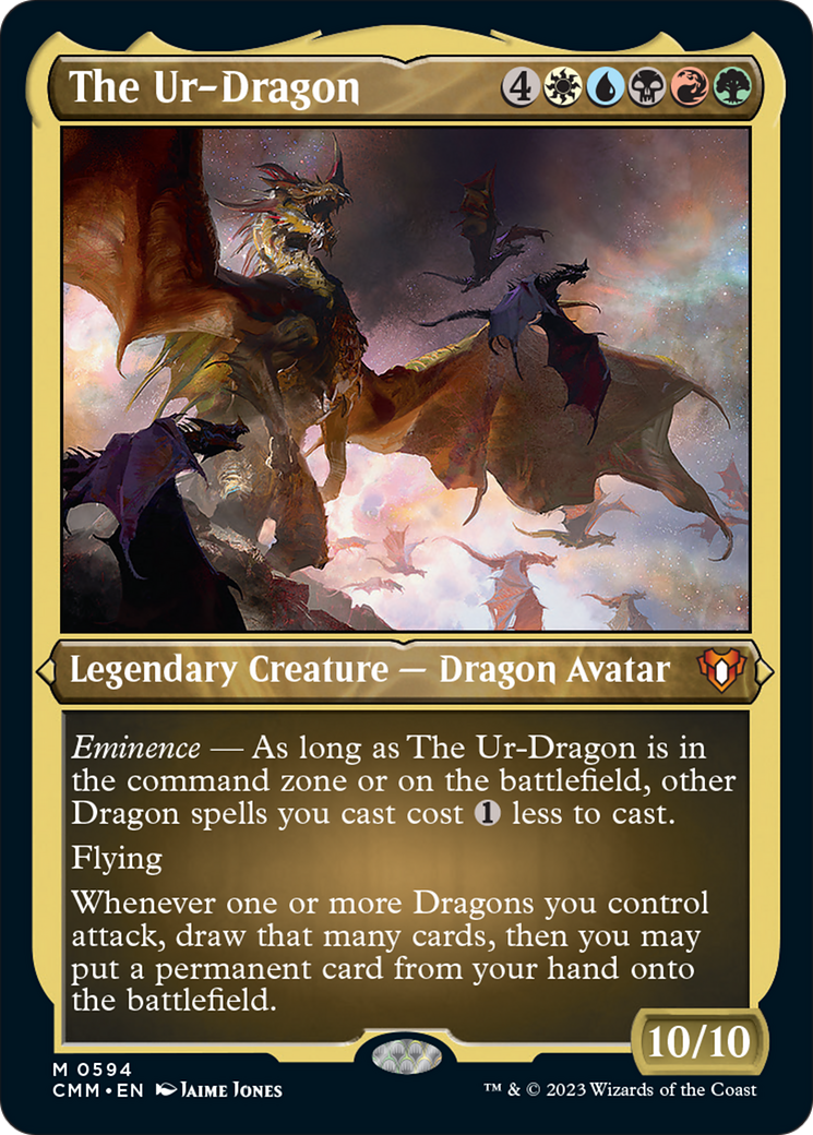 The Ur-Dragon (Foil Etched) [Commander Masters] | Mega City Incorporated