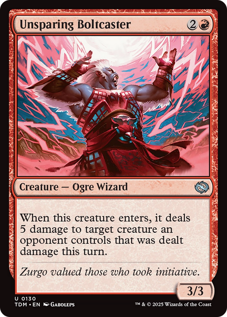 Unsparing Boltcaster [Tarkir: Dragonstorm] | Mega City Incorporated