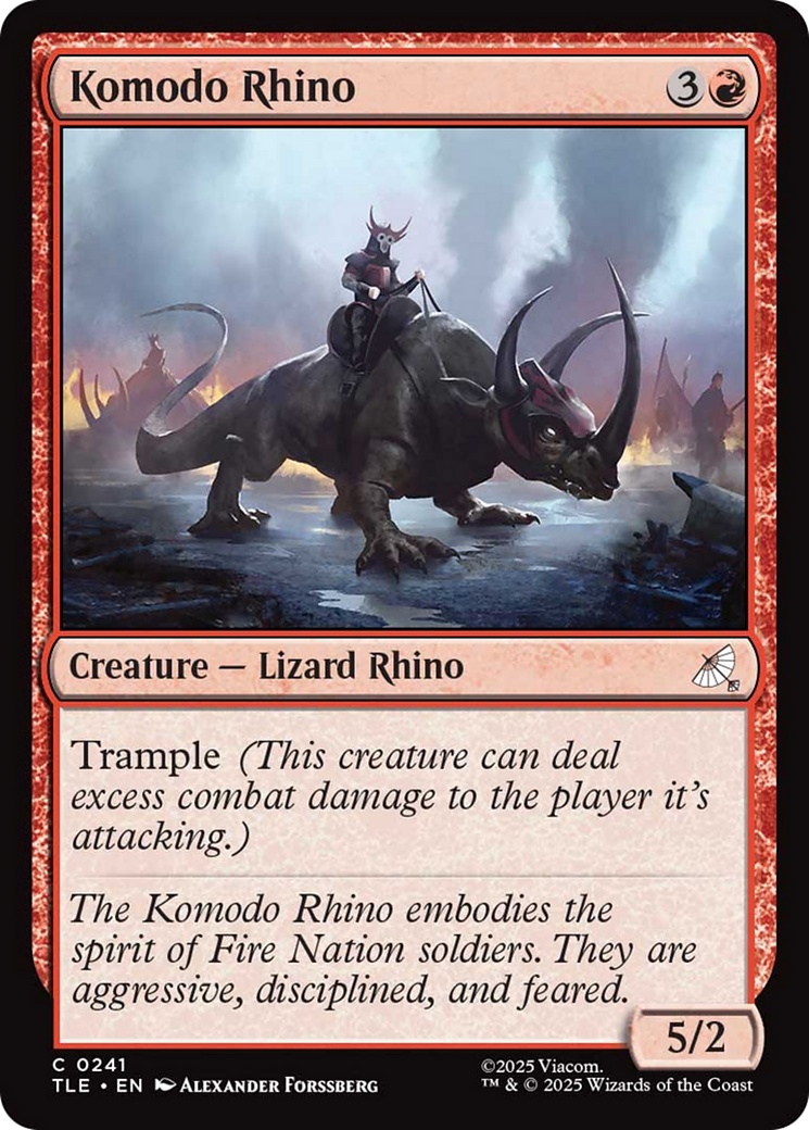 Komodo Rhino [Avatar: The Last Airbender: Eternal-Legal] | Mega City Incorporated