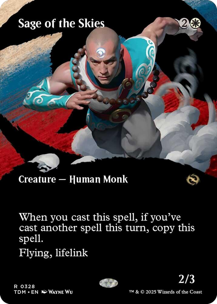 Sage of the Skies (Borderless) [Tarkir: Dragonstorm] | Mega City Incorporated