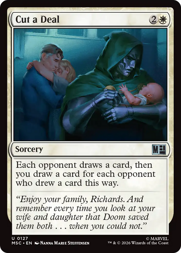 Cut a Deal (Surge Foil) [Marvel Super Heroes Commander] | Mega City Incorporated