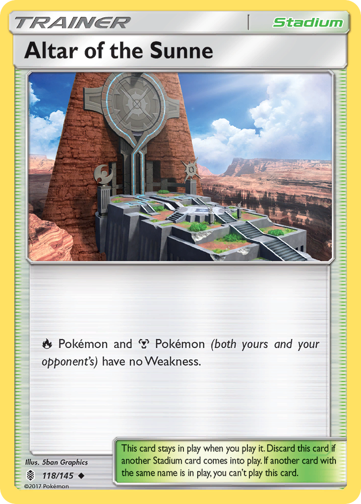 Altar of the Sunne (118/145) [Sun & Moon: Guardians Rising] | Mega City Incorporated