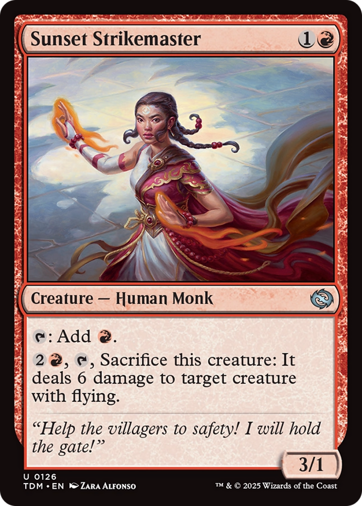 Sunset Strikemaster [Tarkir: Dragonstorm] | Mega City Incorporated