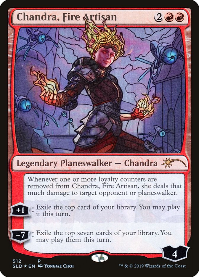 Chandra, Fire Artisan (Stained Glass) [Secret Lair Drop Promos] | Mega City Incorporated