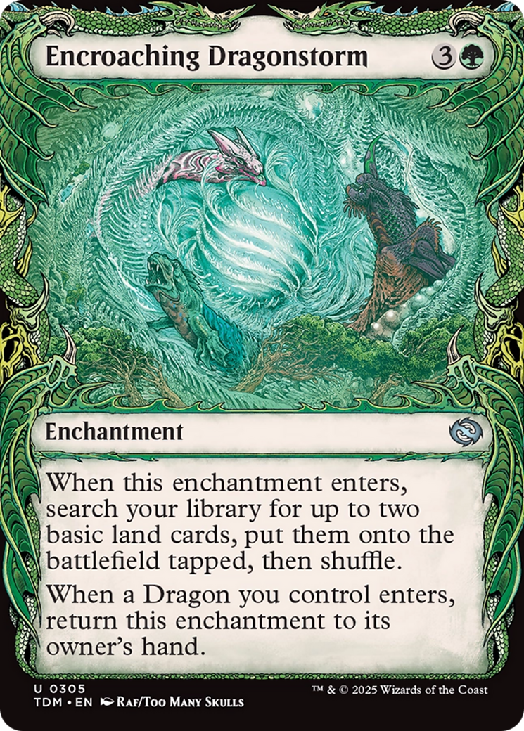 Encroaching Dragonstorm (Showcase) [Tarkir: Dragonstorm] | Mega City Incorporated