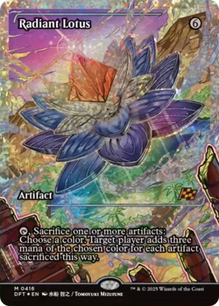 Radiant Lotus (Showcase) (Fracture Foil) [Aetherdrift] | Mega City Incorporated