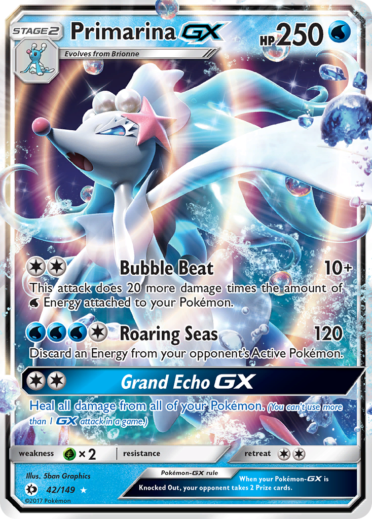 Primarina GX (42/149) [Sun & Moon: Base Set] | Mega City Incorporated