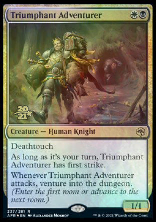 Triumphant Adventurer [Dungeons & Dragons: Adventures in the Forgotten Realms Prerelease Promos] | Mega City Incorporated