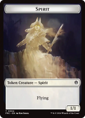 Goblin // Spirit Double-Sided Token [Reality Fracture Commander Tokens] | Mega City Incorporated