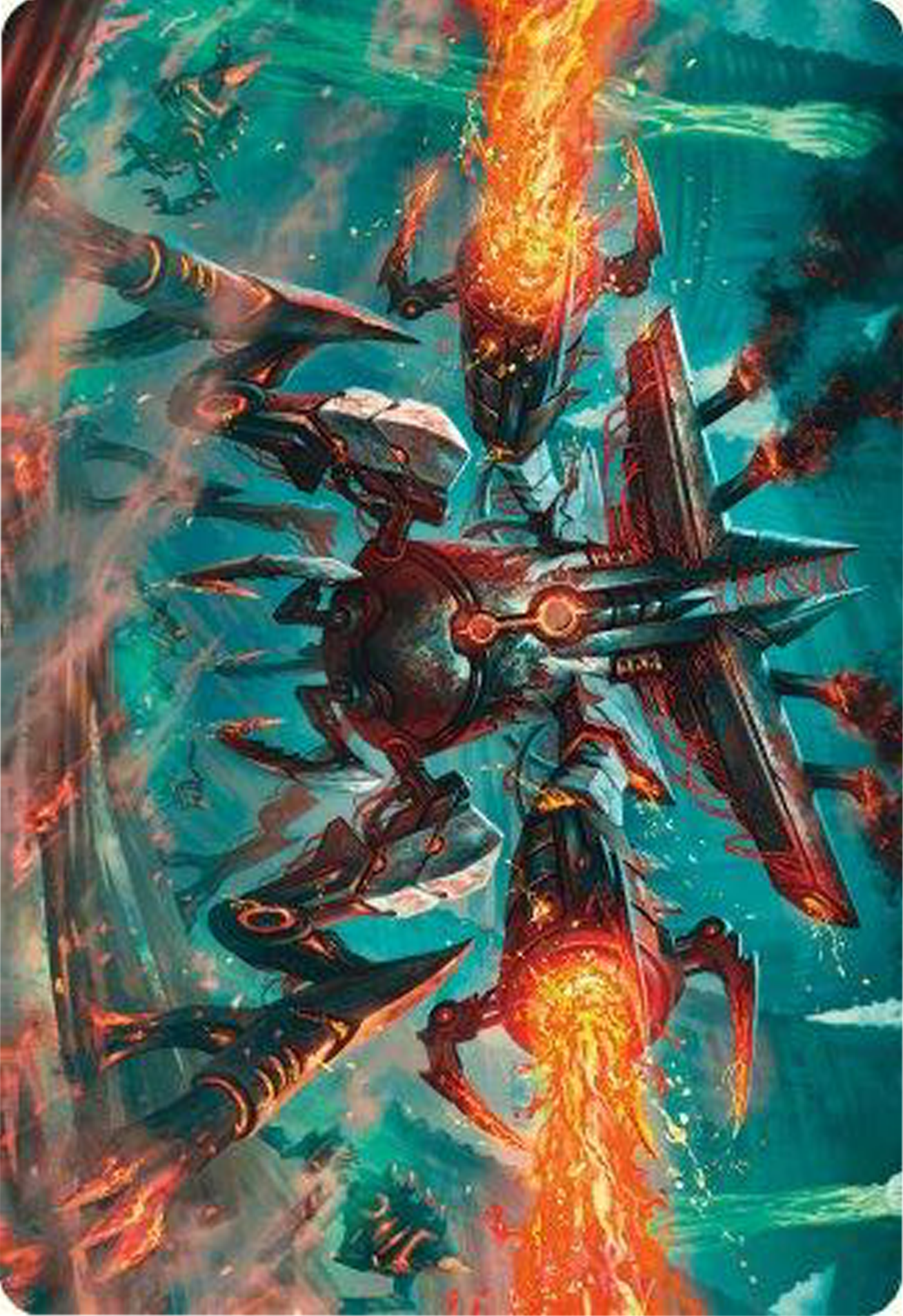 Exterminator Magmarch Art Card [Modern Horizons 3 Art Series] | Mega City Incorporated