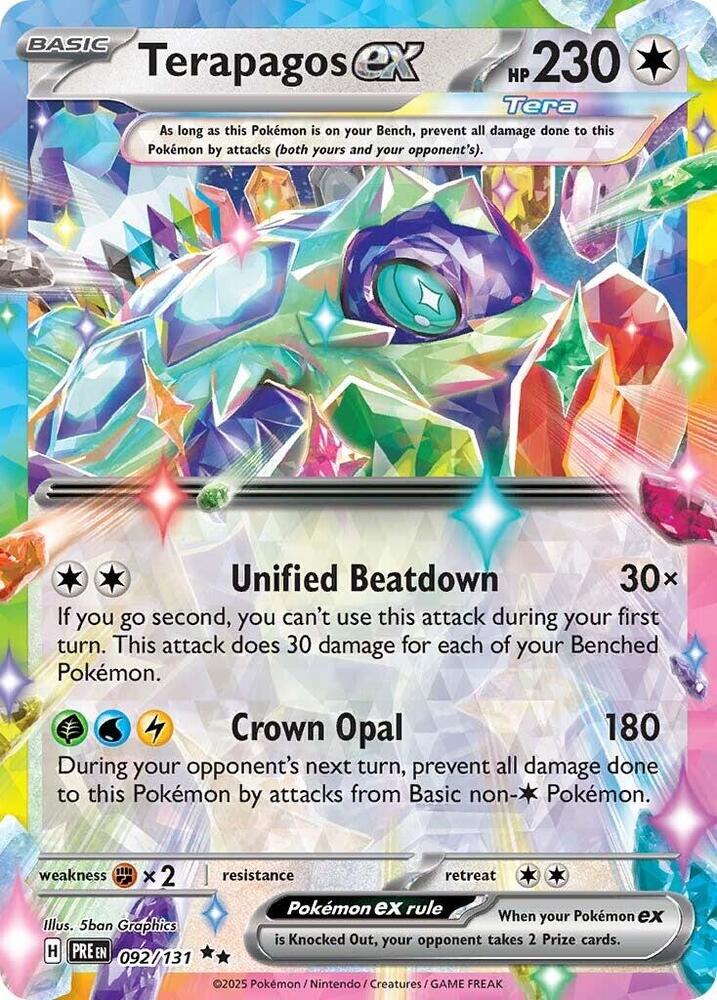 Terapagos ex (092/131) [Scarlet & Violet: Prismatic Evolutions] | Mega City Incorporated