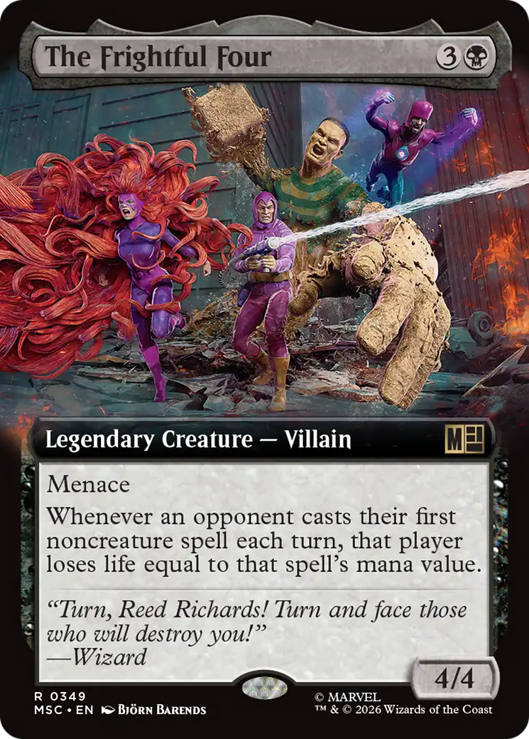 The Frightful Four (Extended Art) [Marvel Super Heroes Commander] | Mega City Incorporated