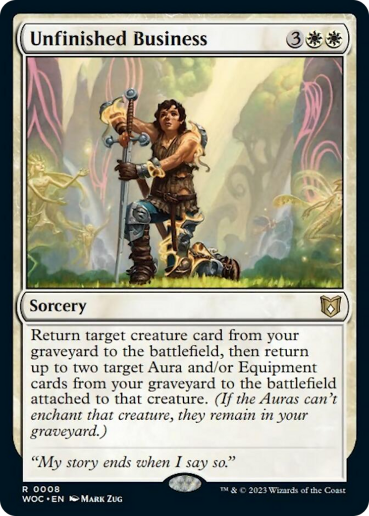 Unfinished Business [Wilds of Eldraine Commander] | Mega City Incorporated