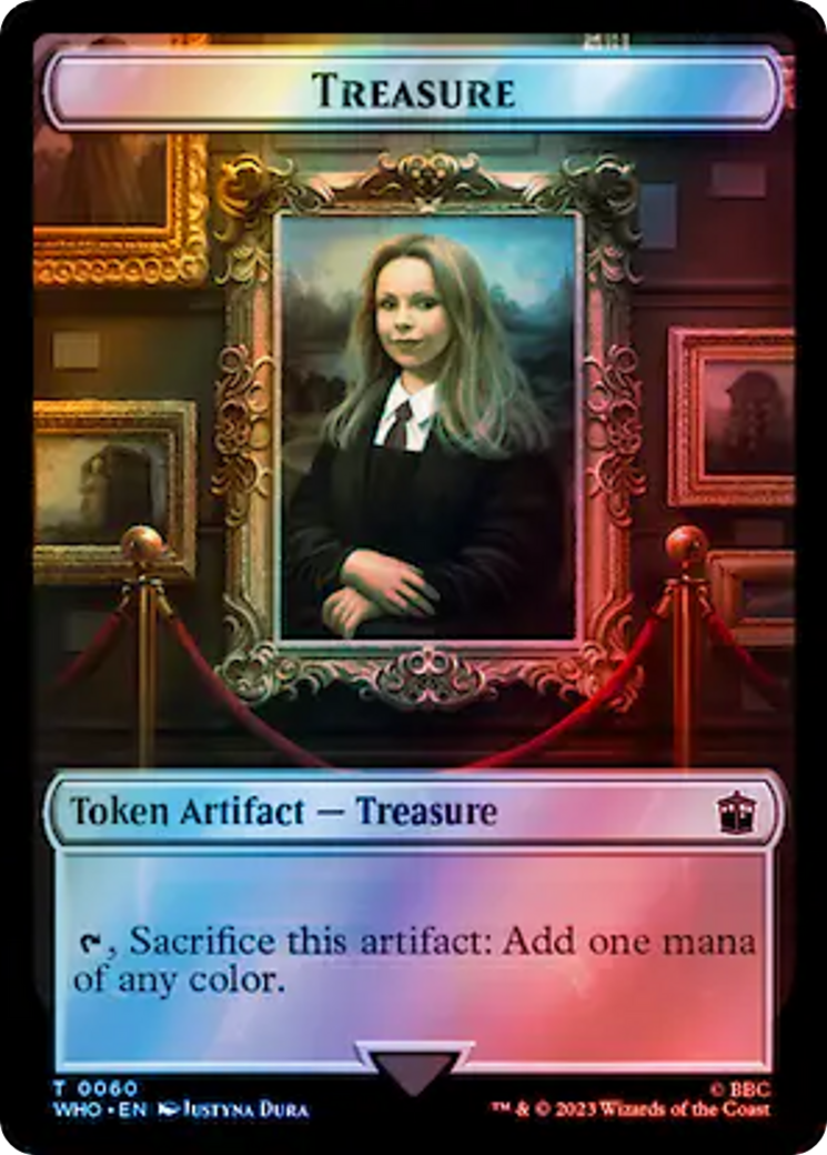 Fish // Treasure (0060) Double-Sided Token (Surge Foil) [Doctor Who Tokens] | Mega City Incorporated