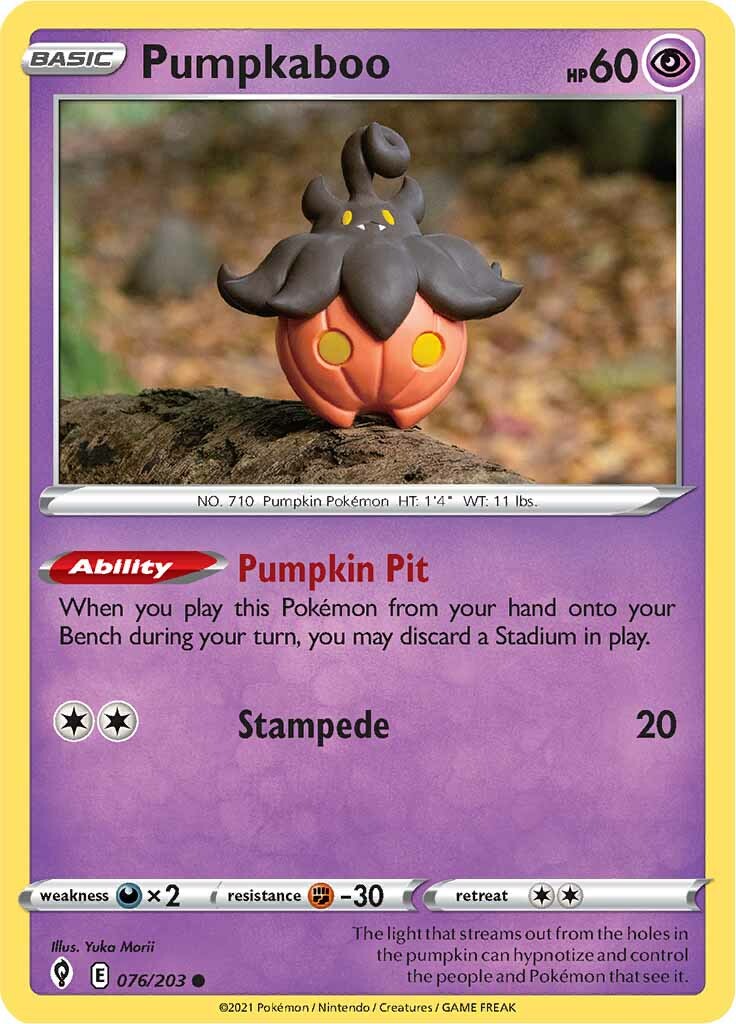 Pumpkaboo (076/203) [Sword & Shield: Evolving Skies] | Mega City Incorporated