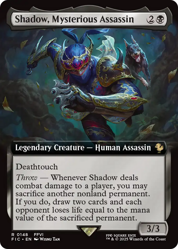 Shadow, Mysterious Assassin (Extended Art) [FINAL FANTASY Commander] | Mega City Incorporated