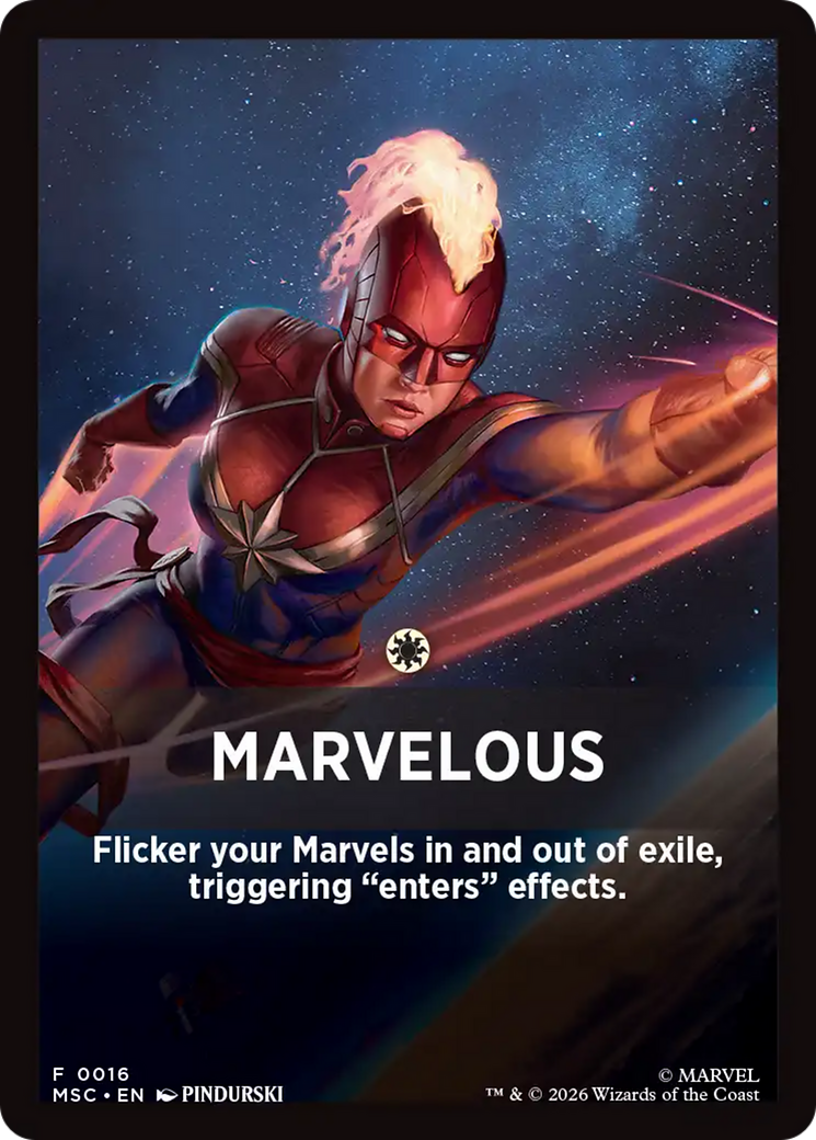 Marvelous Theme Card [Marvel Super Heroes Commander] | Mega City Incorporated