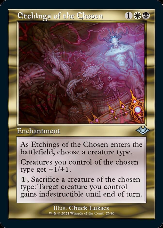 Etchings of the Chosen (Retro Foil Etched) [Modern Horizons] | Mega City Incorporated
