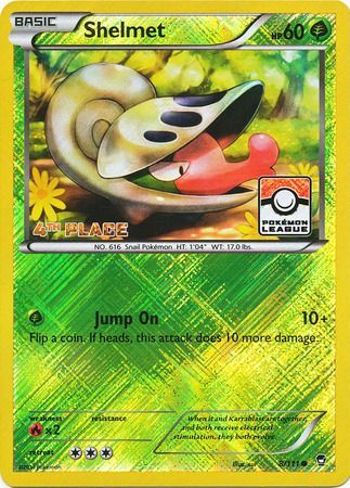 Shelmet (8/111) (League Promo 4th Place) [XY: Furious Fists] | Mega City Incorporated